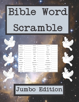 Paperback Bible Word Scramble: Jumbo Edition Book