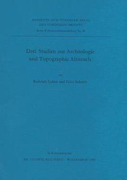 Paperback Drei Studien Zur Archaologie Und Topographie Altisraels [German] Book