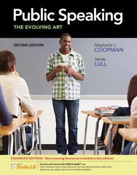 Paperback Public Speaking: The Evolving Art, Enhanced (with Coursemate with Infotrac 1-Semester, Interactive Video Activities, Speechbuilder Expr Book