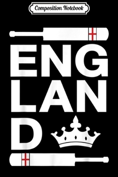 Paperback Composition Notebook: Jolly Ole England (Cricket Supporter) Journal/Notebook Blank Lined Ruled 6x9 100 Pages Book