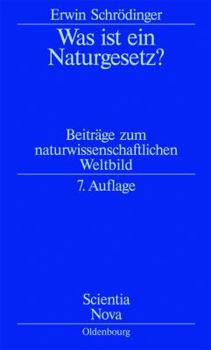 Paperback Was Ist Ein Naturgesetz?: Beiträge Zum Naturwissenschaftlichen Weltbild [German] Book