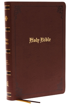 Bonded Leather KJV Holy Bible: Large Print with 53,000 Center-Column Cross References, Brown Bonded Leather, Red Letter, Comfort Print: King James Version Book
