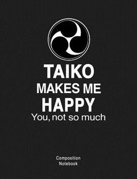 Composition Notebook: Composition book: (7,44x9,69) 120pages College Ruled Line Paper for Taiko Players & Lovers