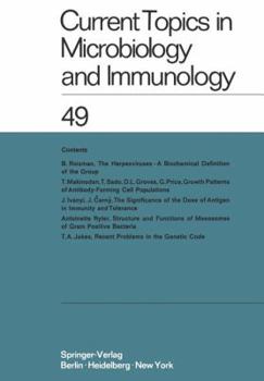 Paperback Current Topics in Microbiology and Immunology / Ergebnisse Der Mikrobiologie Und Immunitätsforschung Book