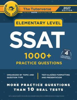 Paperback Elementary SSAT: 1000+ Practice Questions Book