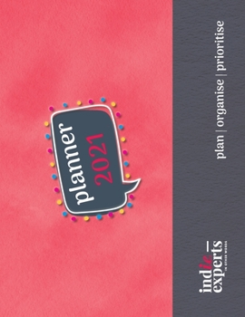 Paperback Pop Planner 2021 Red Cover Book