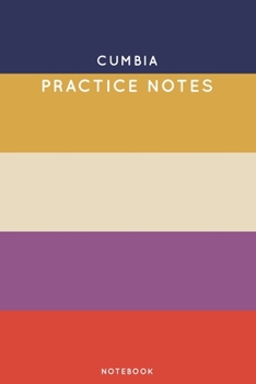 Paperback Cumbia Practice Notes: Cute Stripped Autumn Themed Dancing Notebook for Serious Dance Lovers - 6"x9" 100 Pages Journal Book