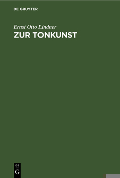 Hardcover Zur Tonkunst: Abhandlungen [German] Book