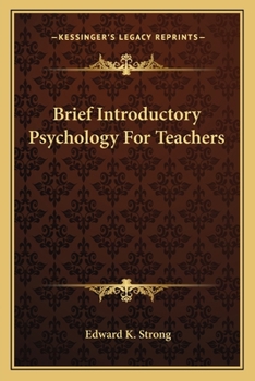 Paperback Brief Introductory Psychology For Teachers Book