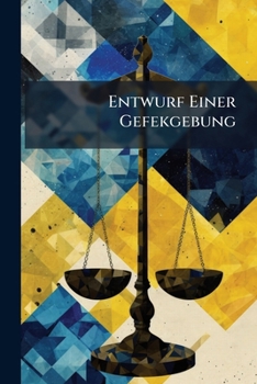 Paperback Entwurf Einer Gefekgebung Book