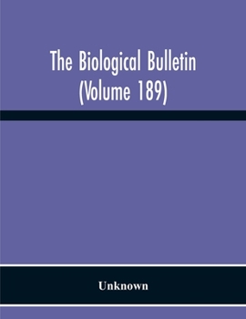 Paperback The Biological Bulletin (Volume 189) Book