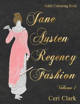 Paperback Jane Austen Regency Fashion Adult Colouring Book