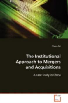 Paperback The Institutional Approach to Mergers Book