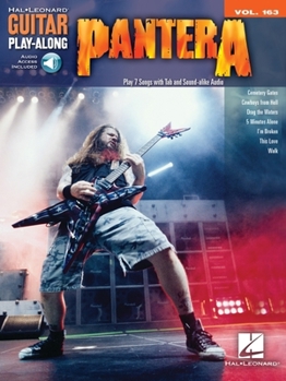 Paperback Pantera - Guitar Play-Along Vol. 163 Book/Online Audio [With CD (Audio)] Book