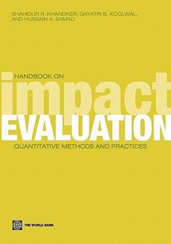 Paperback Handbook on Impact Evaluation: Quantitative Methods and Practices Book