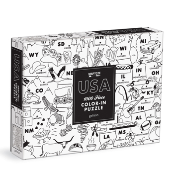 Misc. Maptote USA Color-In 1000 Piece Puzzle Book