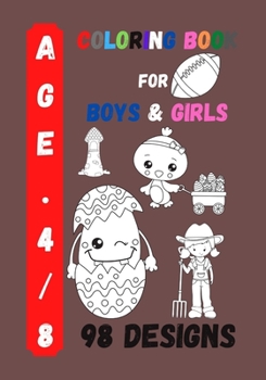 Paperback Coloring Book for Boys and Girls: Kids Coloring Activity Book