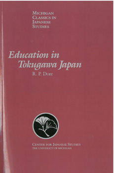 Paperback Education in Tokugawa Japan: Volume 8 Book