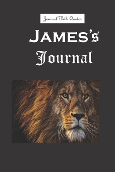 James Journal: 6x9 inch Lined journal or diary or notebook to write ideas, study and make plans.