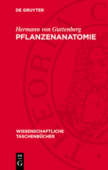 Hardcover Pflanzenanatomie [German] Book