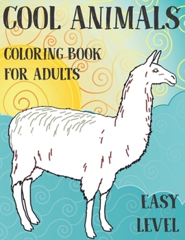 Paperback Coloring Book for Adults Cool Animals - Easy Level Book