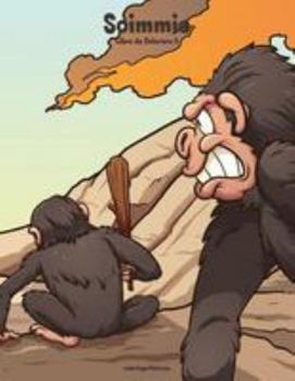 Paperback Scimmie Libro da Colorare 2 [Italian] Book