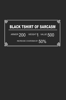 Notebook: Rpg Armor Sarcasm Dungeon Tabletop Gifts 120 Pages, 6X9 Inches, Lined / Ruled