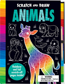Hardcover Scratch and Draw Animals Book