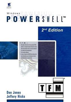 Paperback Windows Powershell V1.0: Tfm, 2nd Edition Book