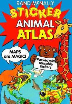 Paperback Sticker Animal Atlas Book