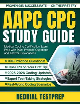 Paperback AAPC CPC Study Guide 2026: Medical Coding Certification Exam Prep with 700+ Practice Questions and Answer Explanations Book