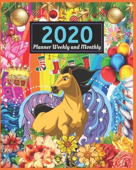 2020 Planner Weekly and Monthly: 2020 weekly and monthly planner women for new year gifts - Calendar Schedule Organizer and Journal Notebook With Floral Cover
