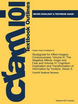 Paperback Studyguide for Affect Imagery Consciousness: Volume III: The Negative Affects: Anger and Fear and Volume IV: Cognition: Duplication and Transformation Book