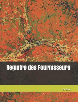 Paperback Registre des Fournisseurs [French] Book