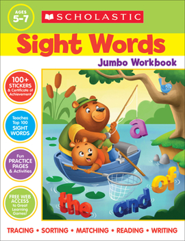 Paperback Scholastic Sight Words Jumbo Workbook Book