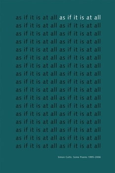 Paperback As If It Is at All Book