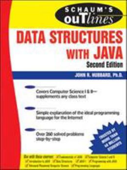 Paperback Schaum's Outline of Data Structures with Java Book