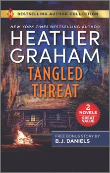 Mass Market Paperback Tangled Threat & Hijacked Bride: A Murder Mystery Novel [Large Print] Book