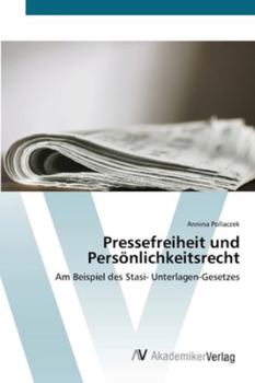 Paperback Pressefreiheit und Persönlichkeitsrecht [German] Book