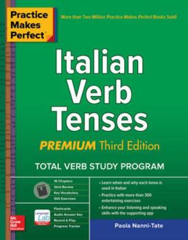 Paperback Practice Makes Perfect: Italian Verb Tenses, Premium Third Edition Book