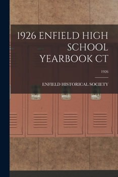 Paperback 1926 Enfield High School Yearbook Ct; 1926 Book