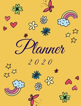 Paperback planner 2020: gift girl profession Planner and calendar, Agenda, Page a Day 2020, Schedule Organizer Planner (2020 Diary Day Per Pag Book