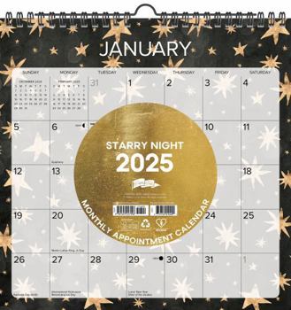Calendar Starry Night 2025 12 X 12 Spiral Wall Calendar Book