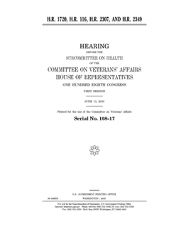 Paperback H.R. 1720, H.R. 116, H.R. 2307, and H.R. 2349 Book