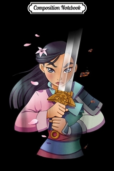 Paperback Composition Notebook: Disney Mulan Anime Half Girl Half Warrior Graphic Journal/Notebook Blank Lined Ruled 6x9 100 Pages Book