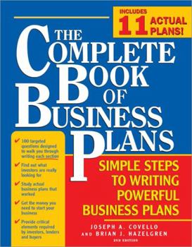 Paperback The Complete Book of Business Plans: Simple Steps to Writing Powerful Business Plans Book