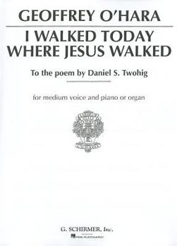 Sheet music I Walked Today Where Jesus Walked Book