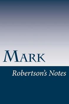 Paperback Mark: Robertson's Notes Book
