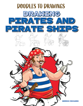 Library Binding Drawing Pirates and Pirate Ships Book