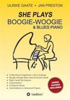 Paperback SHE Plays Boogie-Woogie & Blues Piano Book